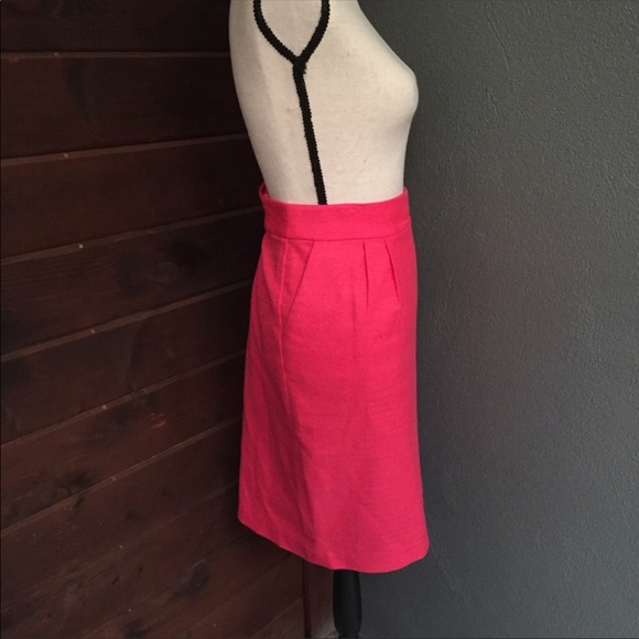 Banana Republic Bright Pink Skirt w/ Front Pockets - Picture 5 of 8